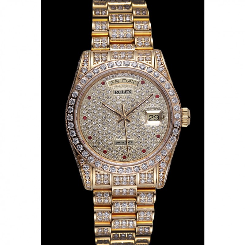 Suiza de relojes de diamantes en amarillo-621615 srl185 – Replicas relojes de lujo