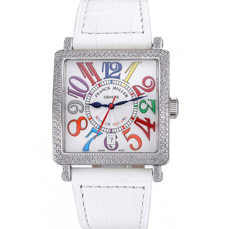 Franck Muller Maestro Plaza Sue os de color diamantes caja blanca